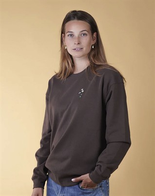 Elsk - Untamed Flora Womens Sweatshirt - Brown